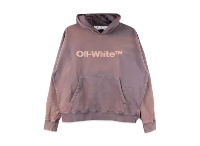 OFF-WHITE Laundry Logos Skate Hoodie "Aubergine"