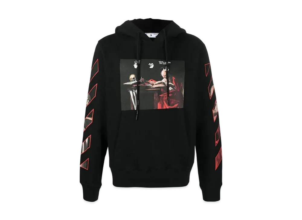 OFF-WHITE Caravaggio Over Pullover Hoodie "Black"