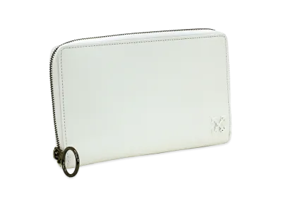 Off-White Purse Zip Around Travel Case "White"