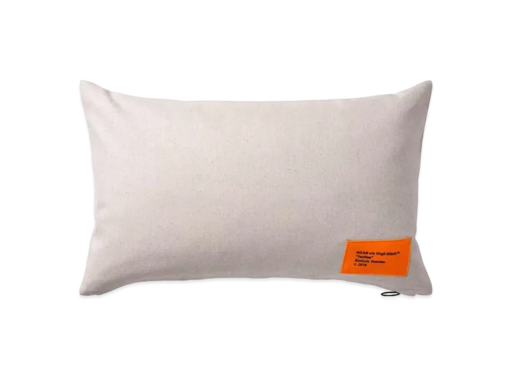 Off-White Virgil Abloh x IKEA MARKERAD Cushion Cover "Beige"