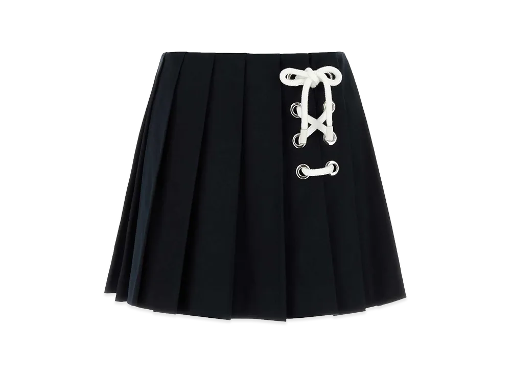 PRADA Women's Drill Mini Skirt "Blue"