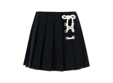 PRADA Women's Drill Mini Skirt "Blue"
