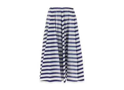 PRADA Women's Retro Striped Skirt "Blue"