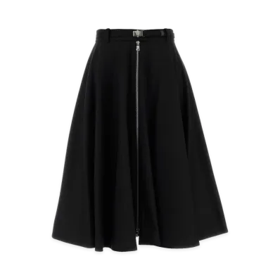 PRADA Women's Re-Wool Skirt "Black"