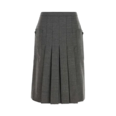PRADA Women's Wool Skirt "Gray"