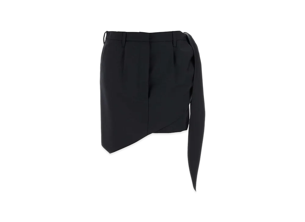 PRADA Women's Mohair Blend Mini Skirt "Blue"