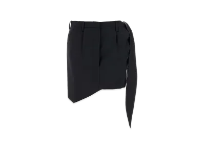 PRADA Women's Mohair Blend Mini Skirt "Blue"