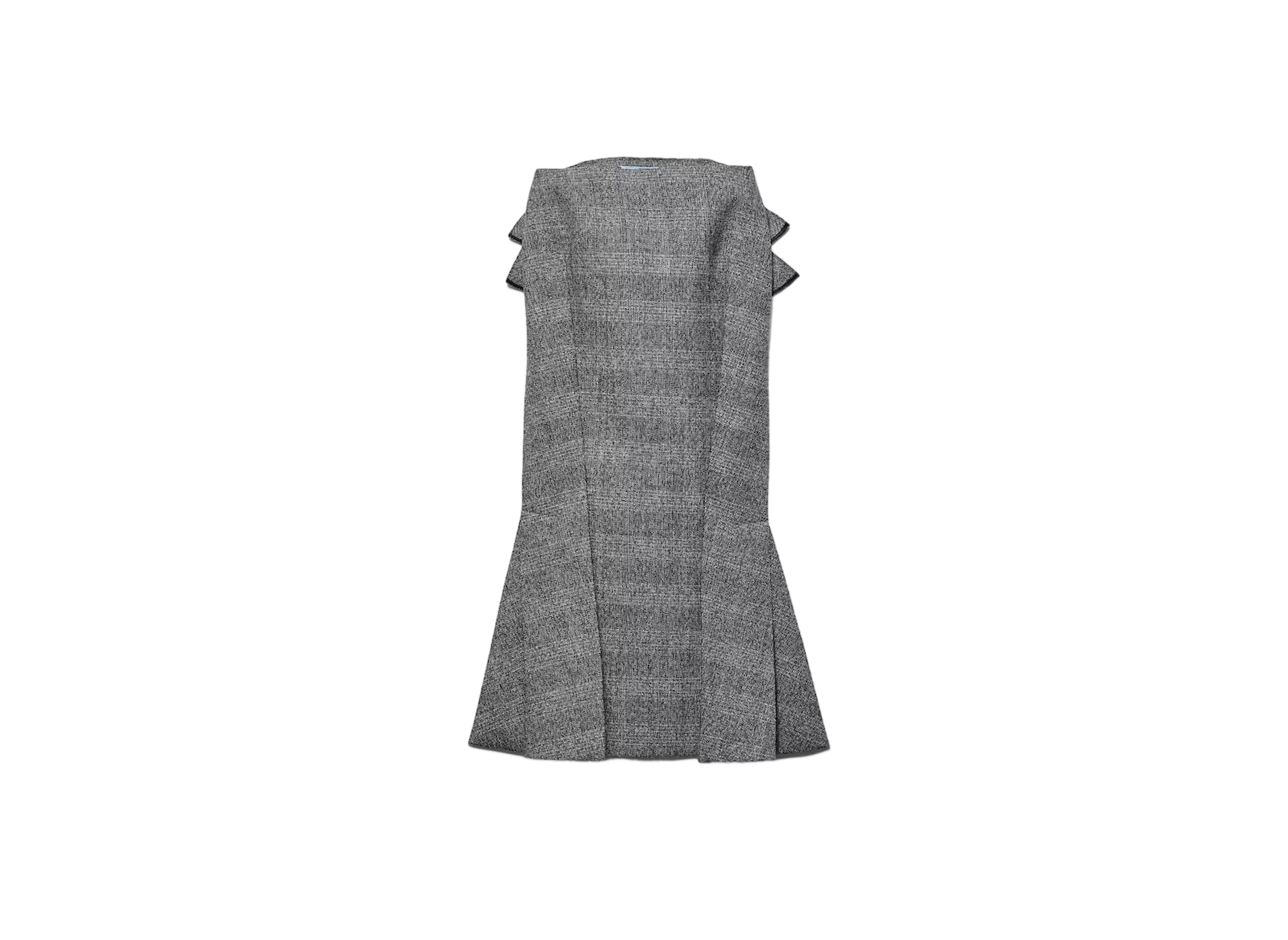 PRADA Women's Deconstructed Grisaille Skirt "Black"