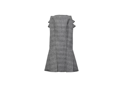 PRADA Women's Deconstructed Grisaille Skirt "Black"