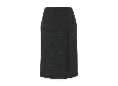 PRADA Women's Wool Skirt "Grey"