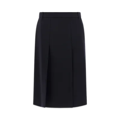 PRADA Women's Multi-Slit Skirt "Blue"