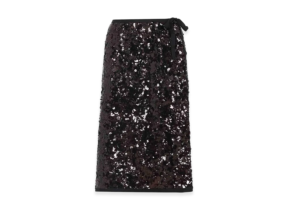 PRADA Wonen's Polyamide Midi Skirt "Prugna"