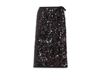 PRADA Wonen's Polyamide Midi Skirt "Prugna"
