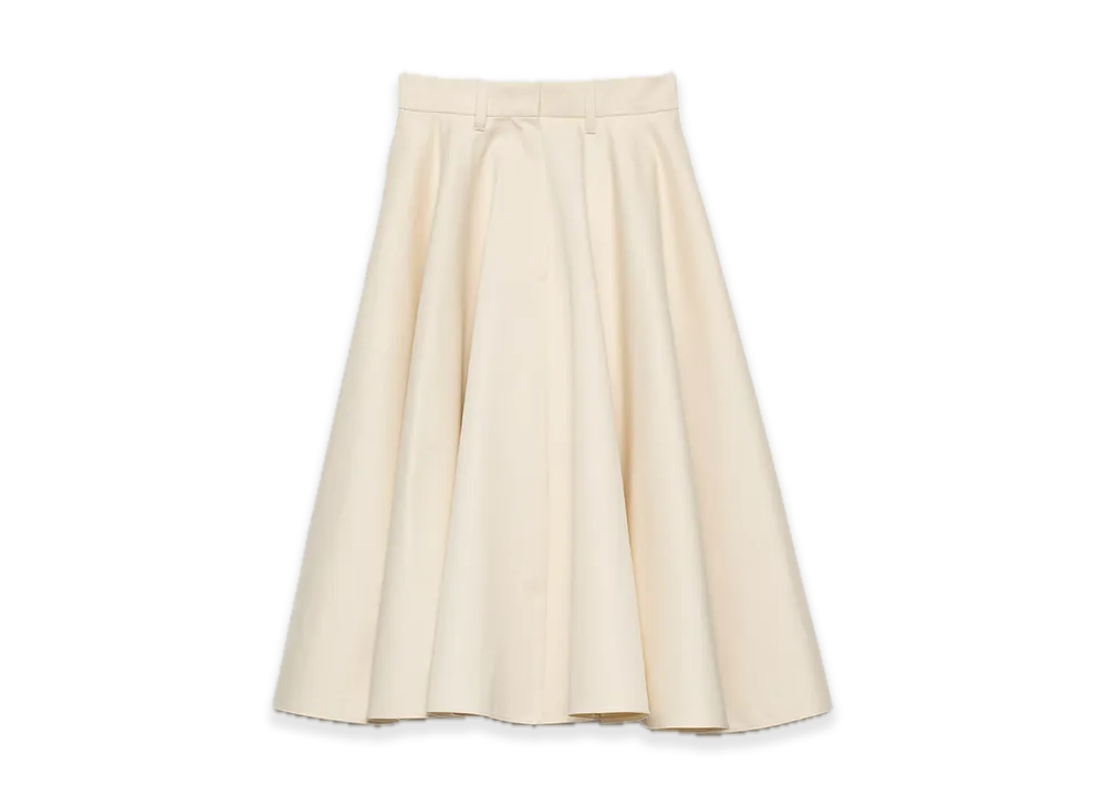 PRADA Chino Midi Skirt "Natural"