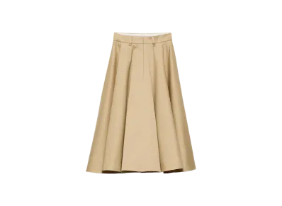PRADA Women's Chino Midi-Skirt "Beige"