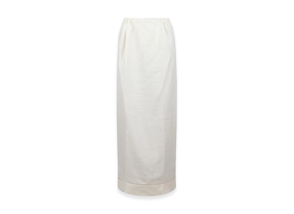 PRADA Women's Linen Skirt "White"