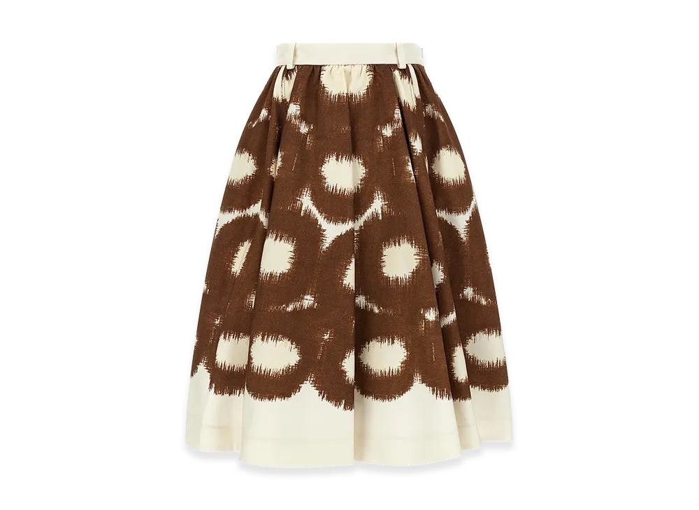 PRADA Women's Canvas Skirt "Brown"