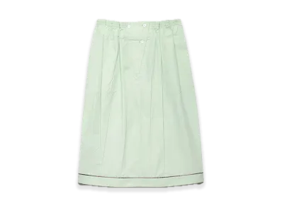 PRADA Cotton Midi Skirt "Pastel green"