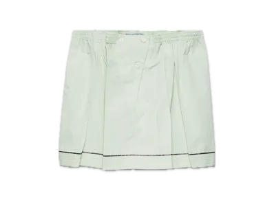 PRADA Cotton Mini Skirt "Pastel green"