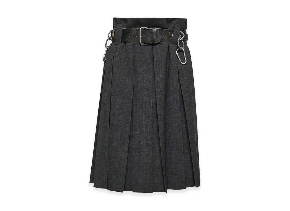 PRADA Women's Wool Skirt "Grey"