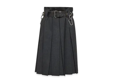PRADA Women's Wool Skirt "Grey"