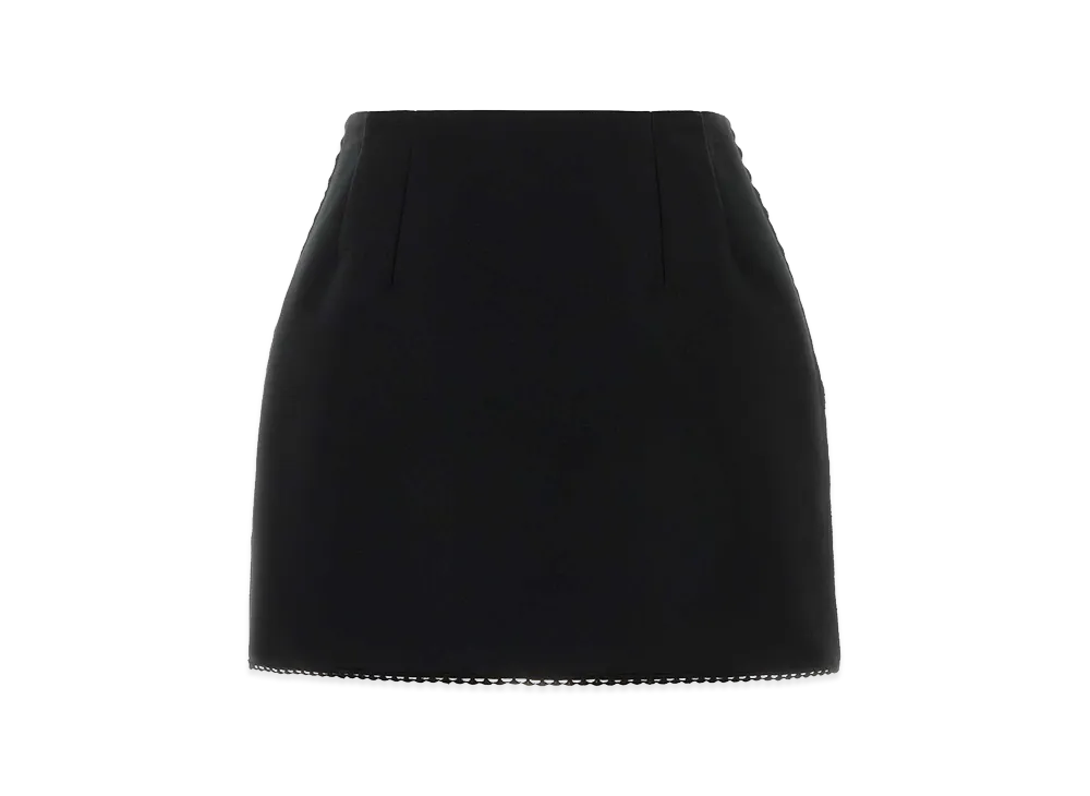 PRADA Women's Polyester Blend Mini Skirt "Black"