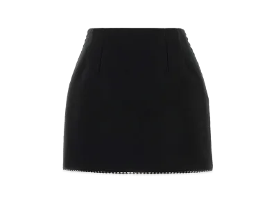 PRADA Women's Polyester Blend Mini Skirt "Black"