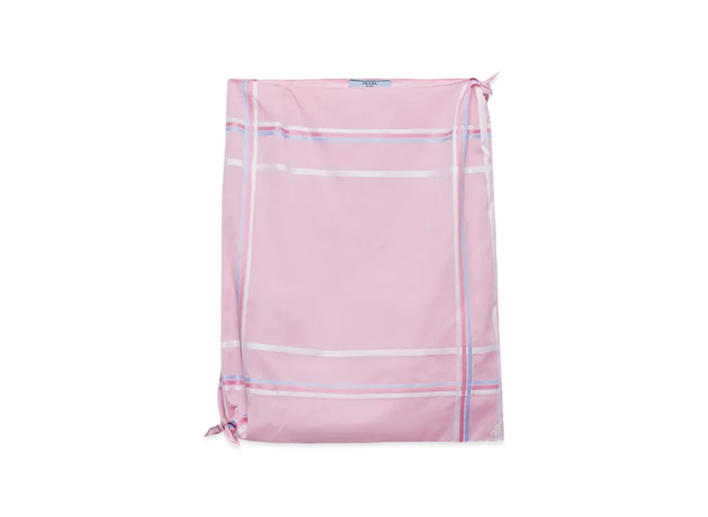 PRADA Women's Checked Cotton Skirt "Pink"