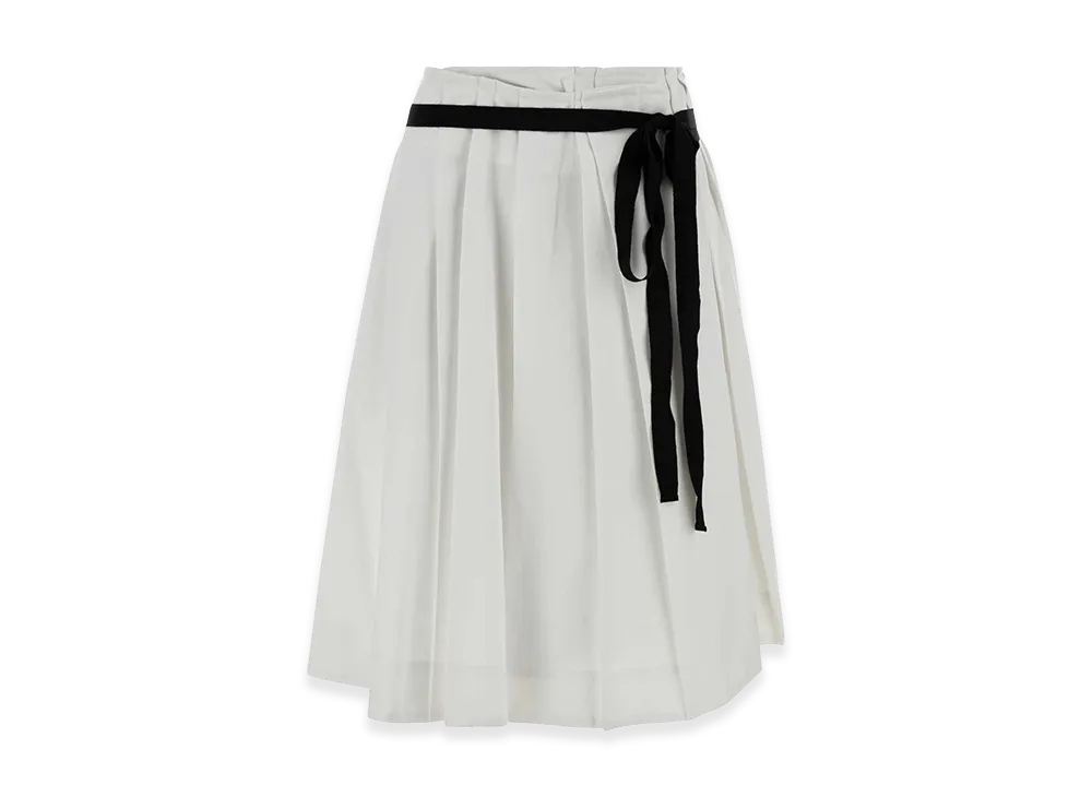 PRADA Women's Gabardine Skirt "White"