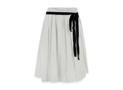 PRADA Women's Gabardine Skirt "White"