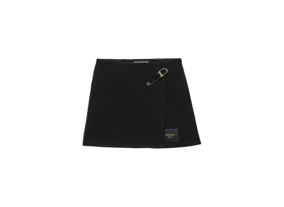 PRADA Women's Twill Miniskirt "Black"