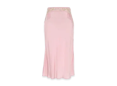 PRADA Women's Satin Skirt "Pink"