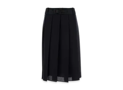 PRADA Women's Wool Skirt "Blue"