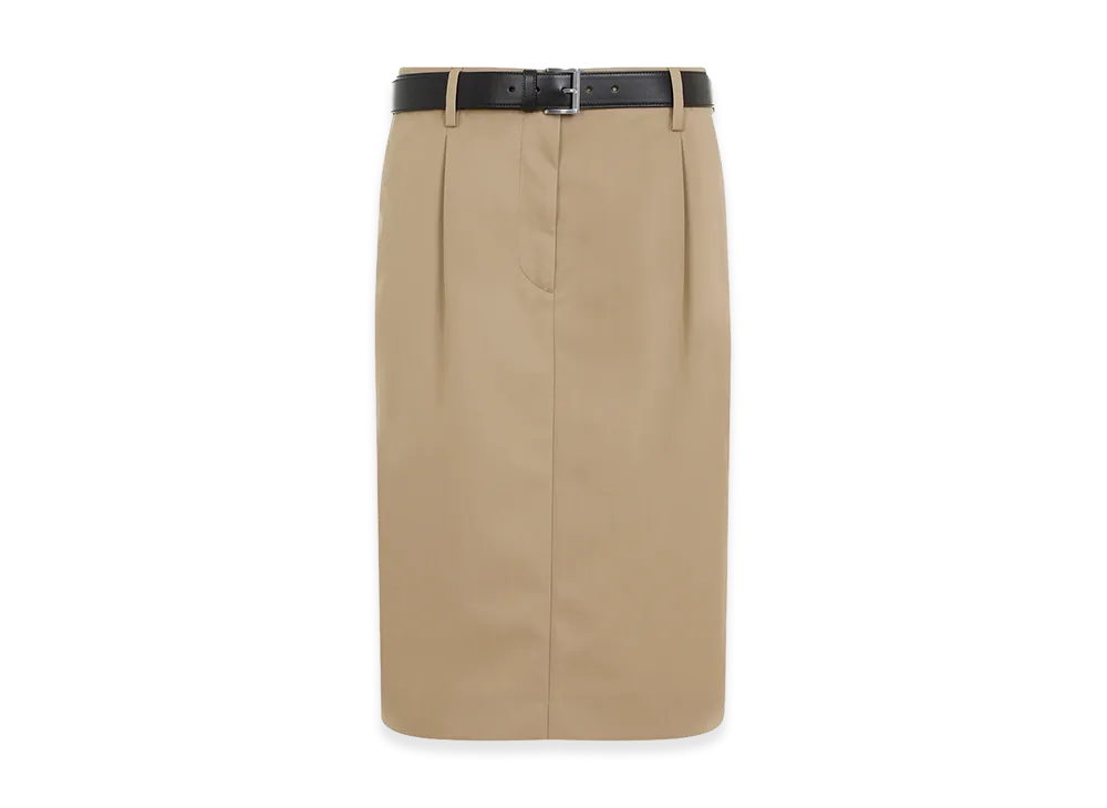 PRADA Women's Twill Skirt "Beige"