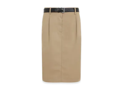 PRADA Women's Twill Skirt "Beige"