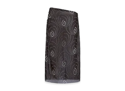 PRADA Women's Printed Georgette Skirt "Black"