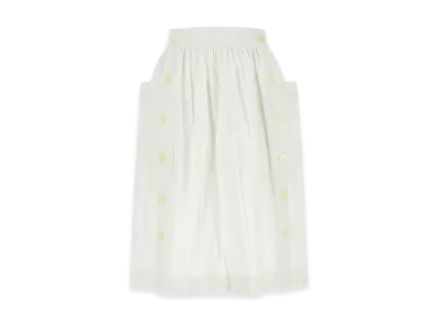 PRADA Women's Gabardine Skirt "White"