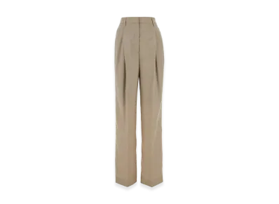PRADA Women's Wool Blend Pant "Sand Beige"