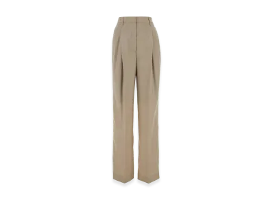 PRADA Women's Wool Blend Pant "Beige"