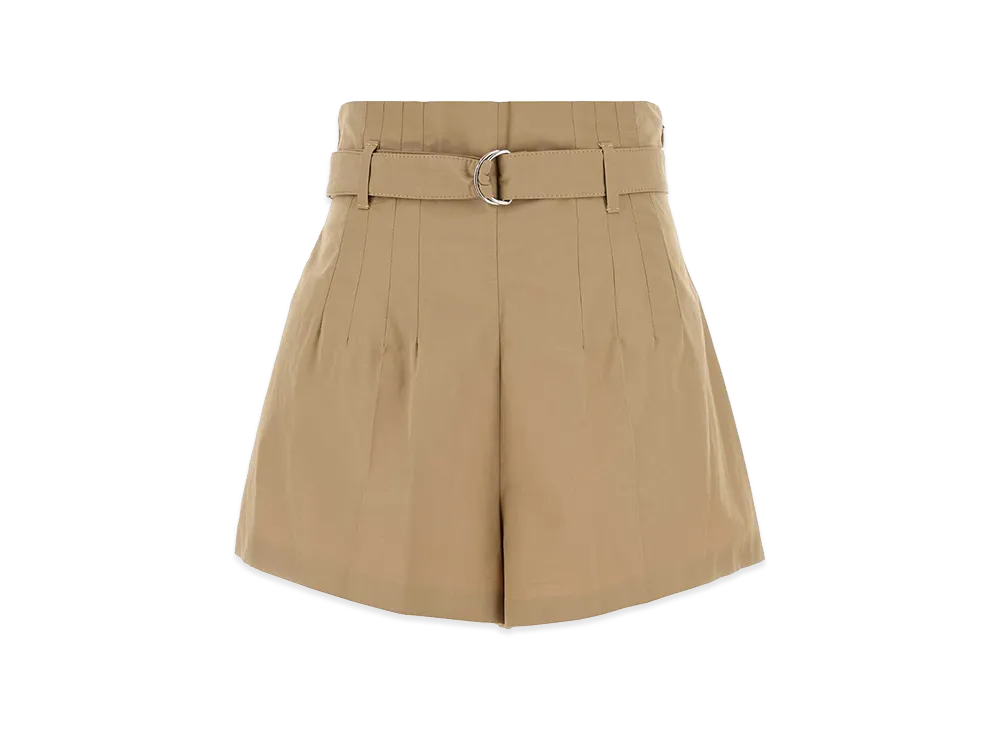 PRADA Women's Poplin Shorts "Camel"
