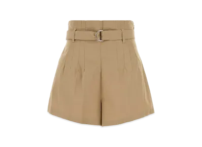 PRADA Women's Poplin Shorts "Camel"