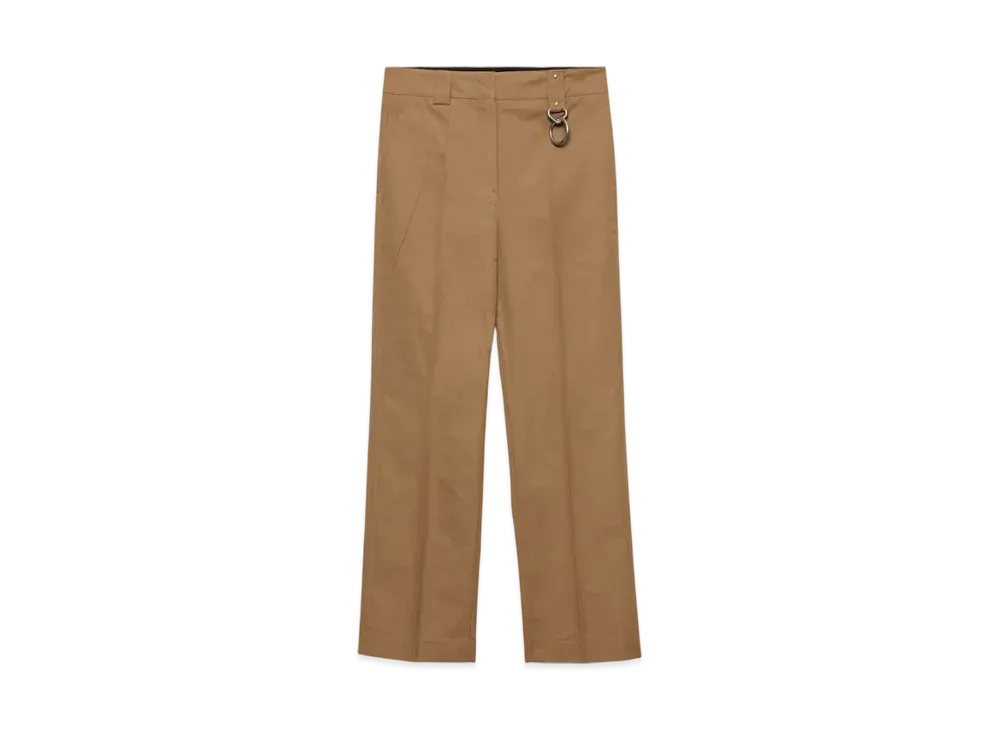 PRADA Women's Poplin Pants "Brown"
