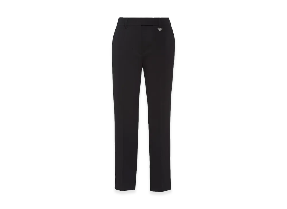 PRADA Women's Grain De Poudre Pants "Black"