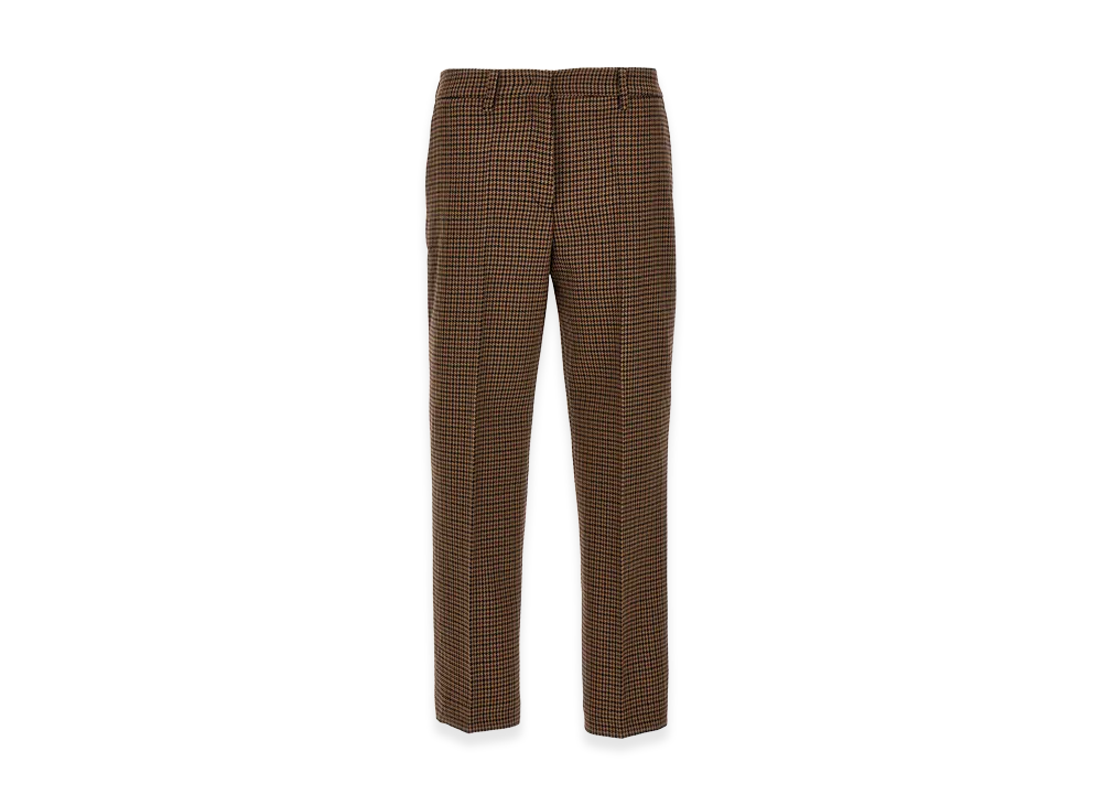 PRADA Women's Houndstooth Pants "Brown"