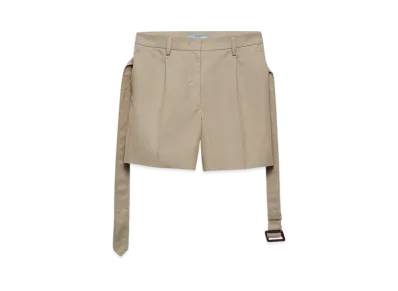 PRADA Women's Cotton Twill Bermudas "Beige"