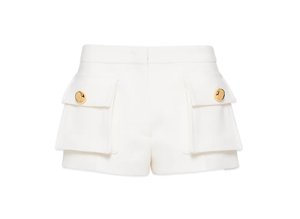 PRADA Women's Natte Shorts "White"