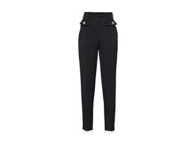 PRADA Women's Wool Sateen Pants "Black"