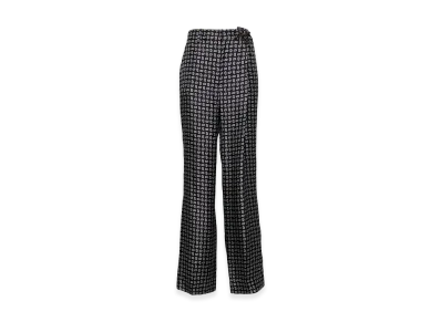 PRADA Women's Gabardine Trousers "Blue"
