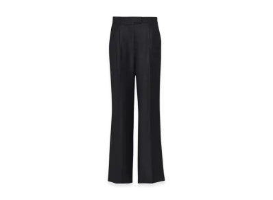 PRADA Women's Silk Gabardine Pants "Anthracite Gray"