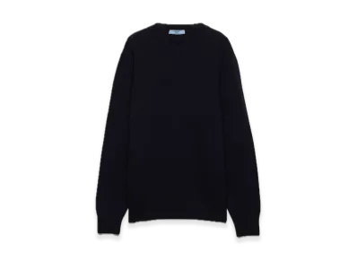 PRADA Wool x Cashmere Crewneck Sweater "Navy"